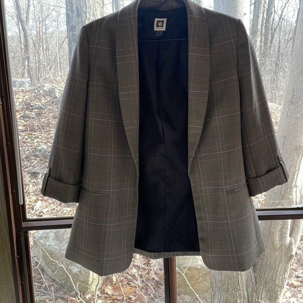 Plaid Anne Klein Blazer